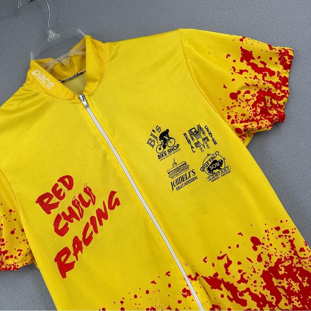 Pace Cycling Jersey Red Chili Racing Arizona Adult ? Medium ? Full Zip Shirt